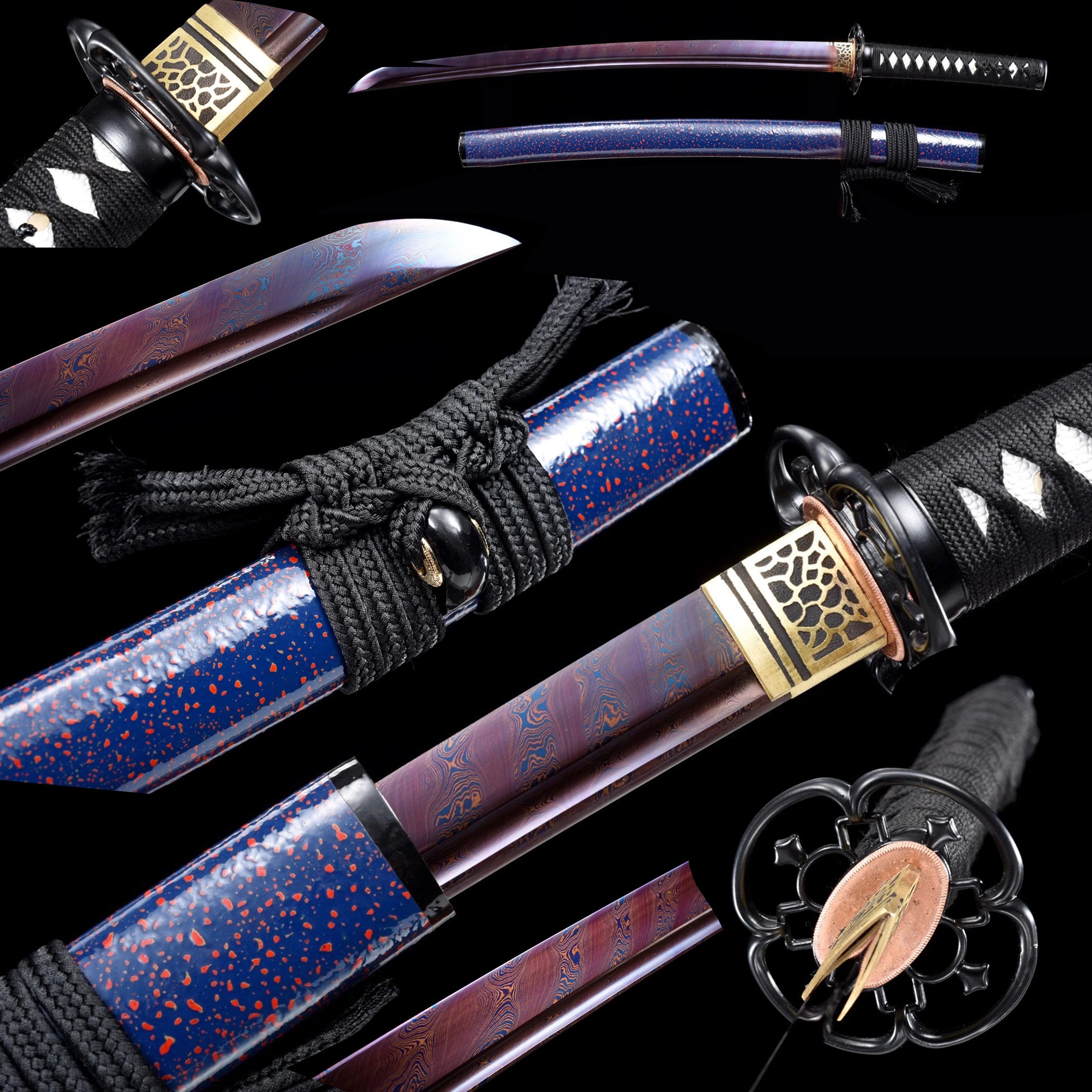 Color Treated Wakizashi Zanryu
